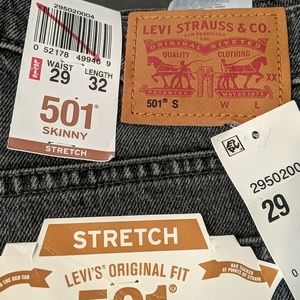 Levi's 501 skinny black